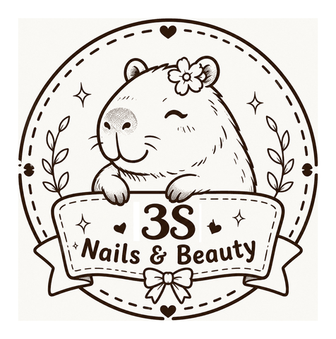 3S Nails & Beauty Studio stamp design