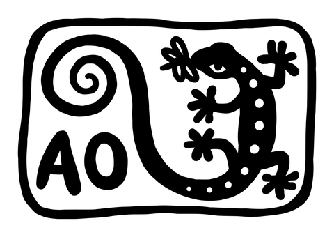 Arterly Obsessed stamp design