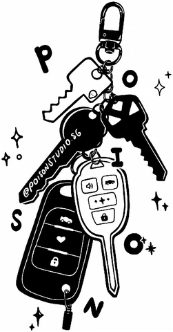 Poison Studio stamp design